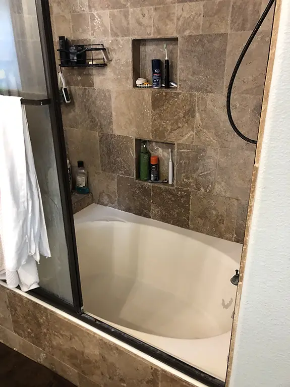 Marble Finish Shower - Riverside, CA